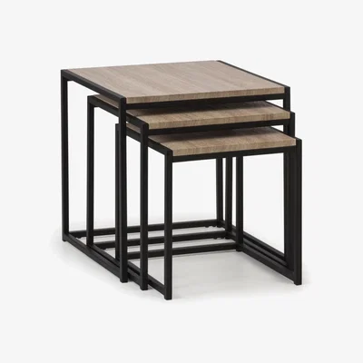 Dunelm Tribeca Nest of Tables Black/Natural