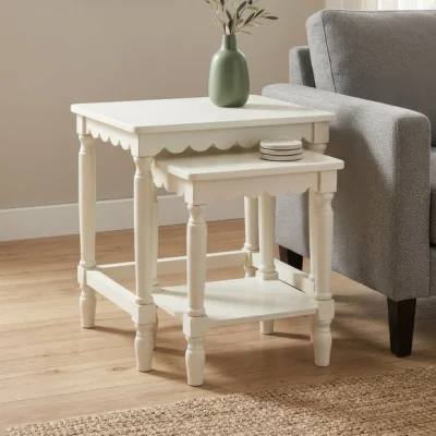 Dunelm Scallop Nest of Tables