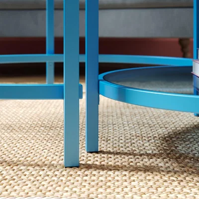 Dunelm Sofia Glass Coffee Nest of Tables