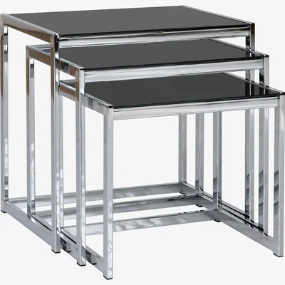 Dunelm Henrietta Nest of Tables Black