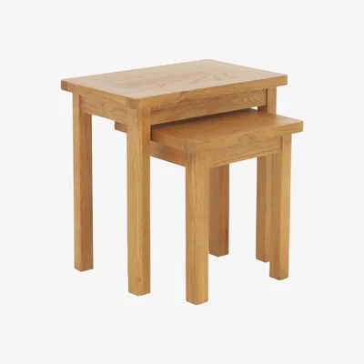 Furniture Village Carson Oak Nest of Tables
