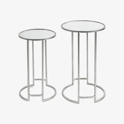 Furniture Village Elina Silver Nest of Tables