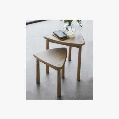 Furniture123 Nordic Oak Nest of Tables - 2 - Caspian House