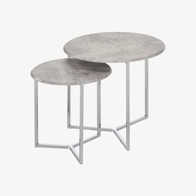Furniture123 Set Of 2 Castello End Tables