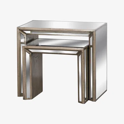 Furniture123 Mirrored Nest of Tables - Hill Interiors