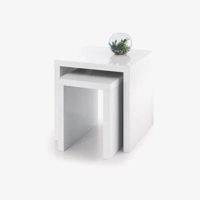 Furniture123 Julian Bowen Metro High Gloss Nest of Tables White