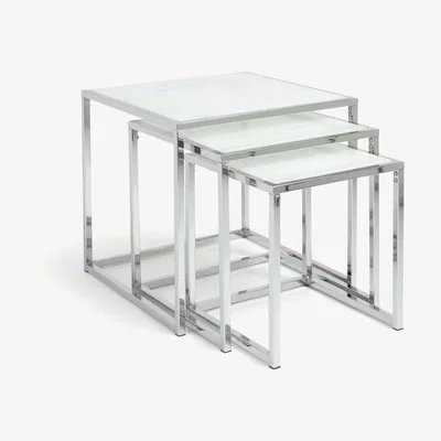 Habitat Habitat Boutique Nest of 3 Tables - Marble Effect