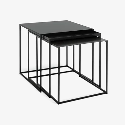 Habitat Habitat Loft Living Nest of 3 Tables - Black