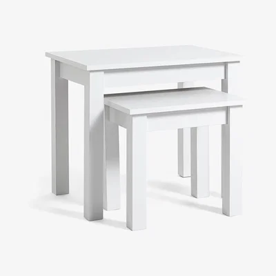 Habitat Habitat Nest of 2 Tables - White