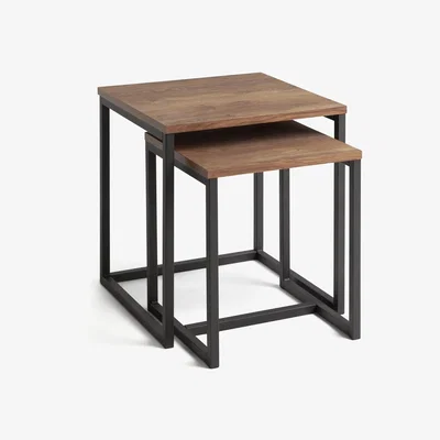 Habitat Habitat Nomad Nest of Tables - Oak Effect