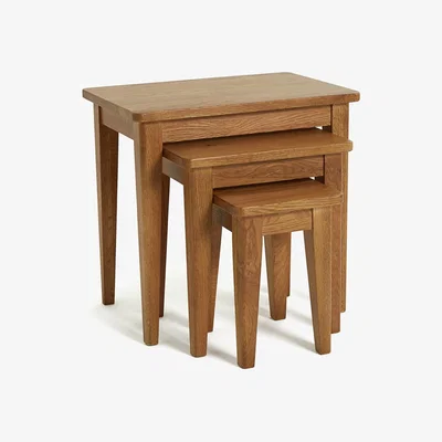 Habitat Habitat Nest of 3 Tables - Solid Oak