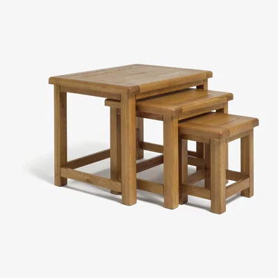 Habitat Habitat Kent Nest of 3 Tables - Oak