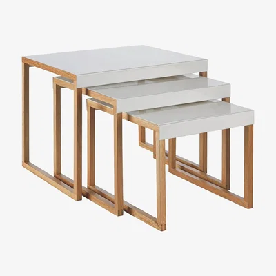 Habitat Habitat Kilo Metal Nest of 3 Tables - White