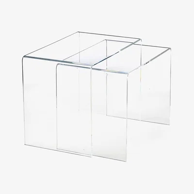 Heal's Fogia Combiplex Nest of Tables Clear - Heal's UK Furniture