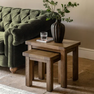 La Redoute Toledo Oak Nesting Side Tables (Set of 2)