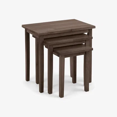 La Redoute Calia Walnut Nesting Side Tables (Set of 3)