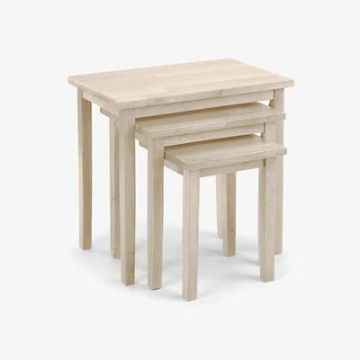 La Redoute Calia Woodwash Nesting Side Tables (Set of 3)