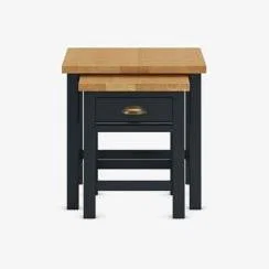Marks & Spencer M&S Padstow Nest Tables - Dark Blue, Dark Blue,Forest Green,Light Grey
