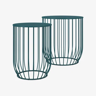 Marks & Spencer M&S Loft Lois Garden Nest of Tables - Teal, Teal