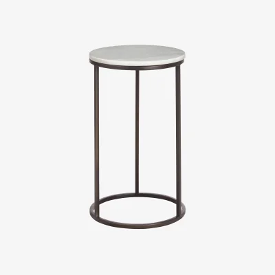 Marks & Spencer Gallery Direct Farley Marble Nest of Tables White Mix