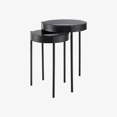 My Furniture Orion Black Nesting Side Tables
