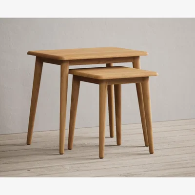 Oak&More Rosa Solid Oak Nest of Tables