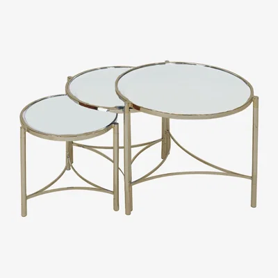 Olivia's Mindy Brownes Brookville Side Tables in Brass