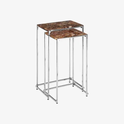 Olivia's Olivia's Agate Stone Nest Side Tables