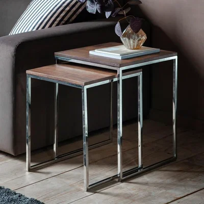 Olivia's Gallery Direct Adisham Walnut Nest of Tables | Outlet
