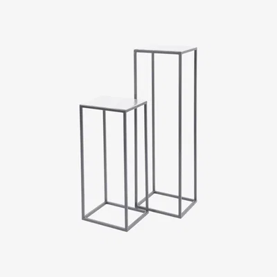 Olivia's Libra Elements Set of 2 Pedestal Tables