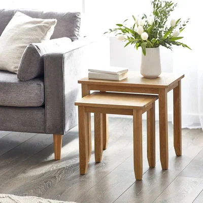 Downtown Julian Bowen Mallory Nest Of 2 Tables In LightWood