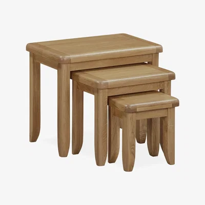 Downtown Juniper Nest Of Tables - Smoked Oak In SmokedOak