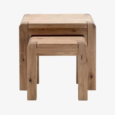 Downtown Imola Oak Nest of Tables