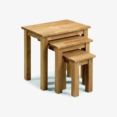 Downtown Julian Bowen Coxmoor Oak Nest of Tables