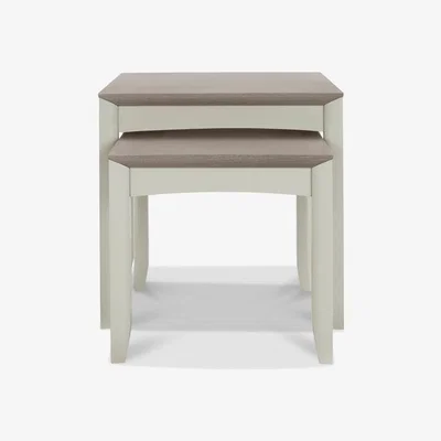 Downtown Brampton Grey Nest Of Lamp Tables