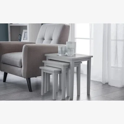 Downtown Julian Bowen Cleo Nest Of Tables - Grey