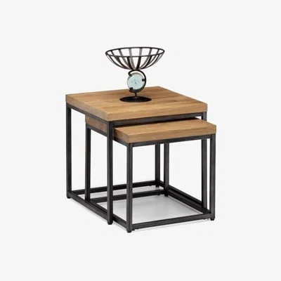 Downtown Julian Bowen Brooklyn Oak Nesting Lamp Tables