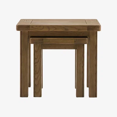 Perch and Parrow Grain  Nest of 2 Tables