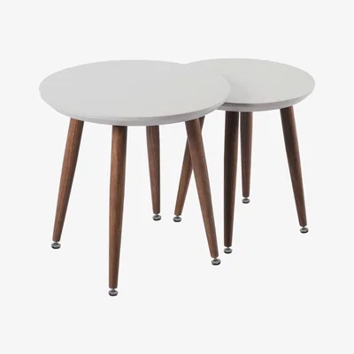 Pagazzi Gemma Champagne High Gloss Nest of Tables