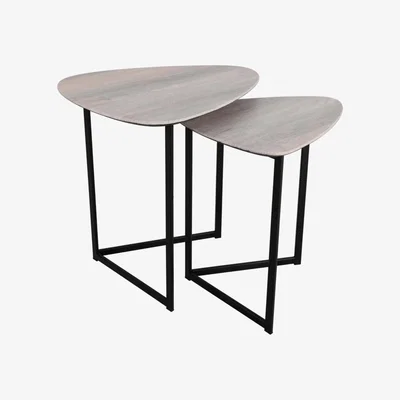 Pagazzi Mibello Light Oak Nest of Tables