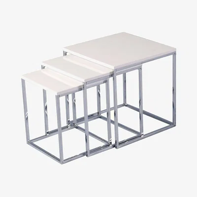 Pagazzi Maiden Nest of Tables White