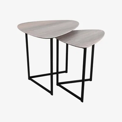 Pagazzi Mibello Light Oak Nest of Tables