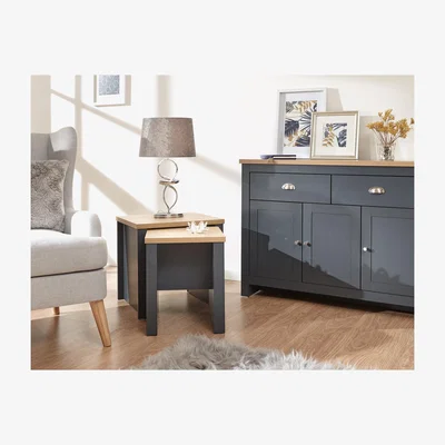 The Range Lancaster Nesting Tables In Slate Blue