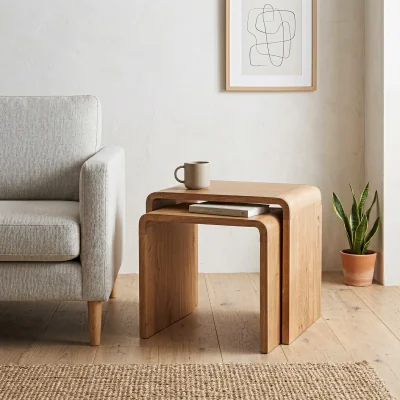 The Range Chiswick Nest of Tables - Natural