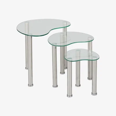 The Range Cara Nest Of Tables - Silver