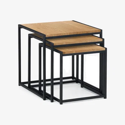 The Range Tribeca Nest Of 3 Tables - Euro Oak