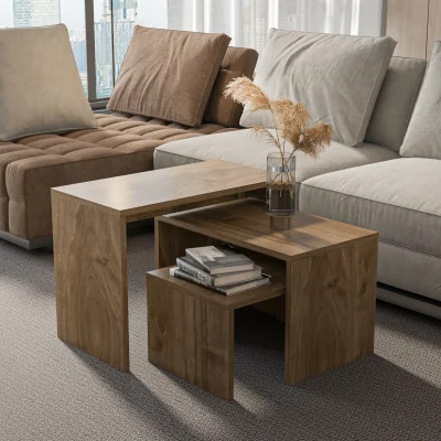 The Range Andro Nesting Tables - Walnut