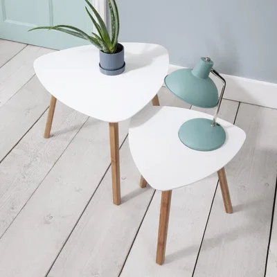 The Range Malme Nesting Tables  - White