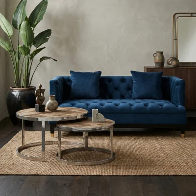 The Range Mitra Nest Of 2 Tables - Brown