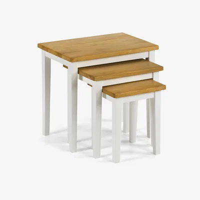 The Range Cleo Nest 2 Tone  - White/Light Oak